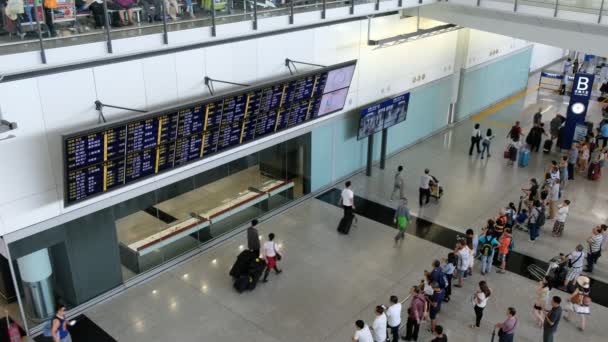 Hong Kong September 2017 Wartehalle Des Internationalen Flughafens Hong Kong — Stockvideo