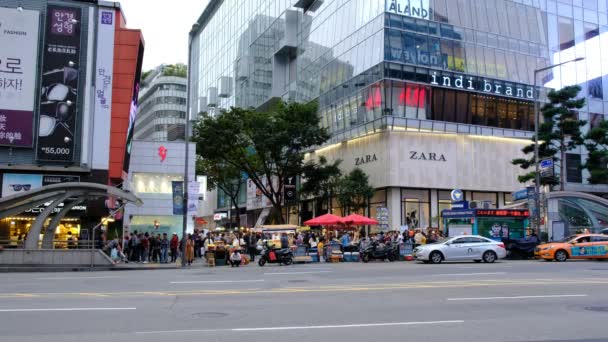 韩国首尔市 2017年9月30日 首尔市交通 — 图库视频影像