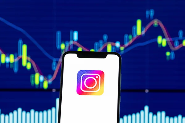 Hong Kong China Diciembre 2018 Aplicación Instagram Visto Teléfono Móvil — Foto de Stock
