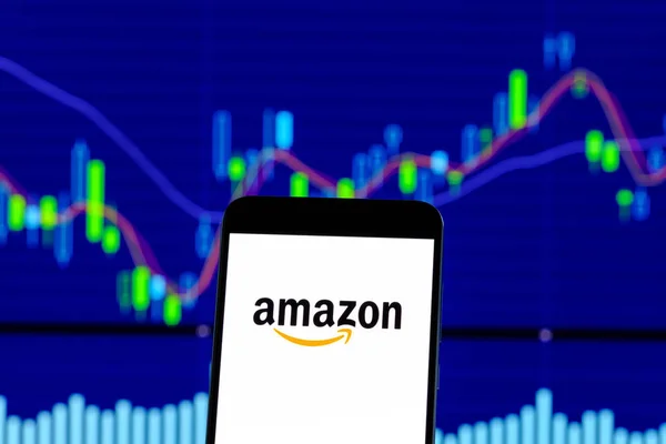Hong Kong Chiny Grudnia 2018 Amazon Logo Jest Widoczne Smartfon — Zdjęcie stockowe