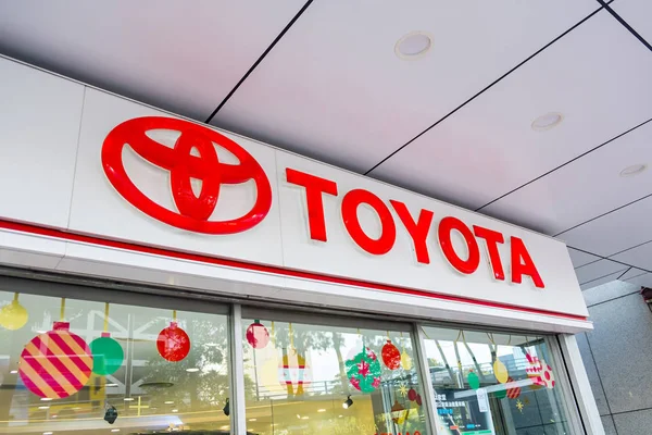 Hong Kong China Diciembre 2018 Emblema Del Logotipo Toyota Una — Foto de Stock