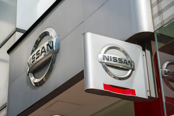 Hong Kong China Diciembre 2018 Señal Oficial Nissan Nissan Una — Foto de Stock