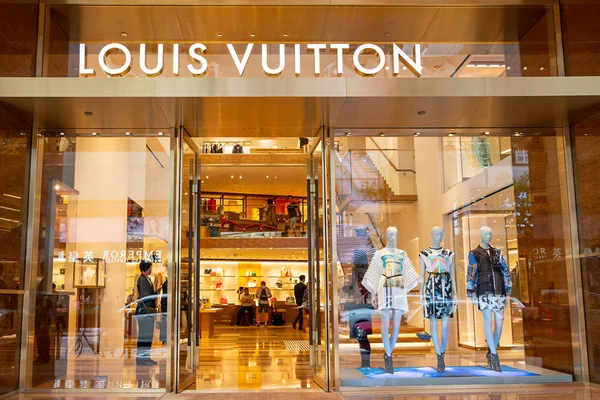 Louis Vuitton Sklep w Tsim Sha Tsui Hong Kong — Zdjęcie stockowe