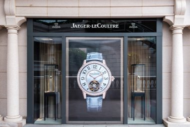 Jaeger-Lecoultre Butik mağaza Tsim Sha Tsui, Hong Kong görüldü