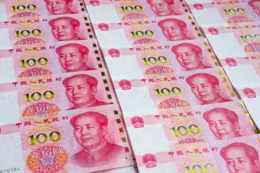 100 Çin Renminbi banknotlar arka plan