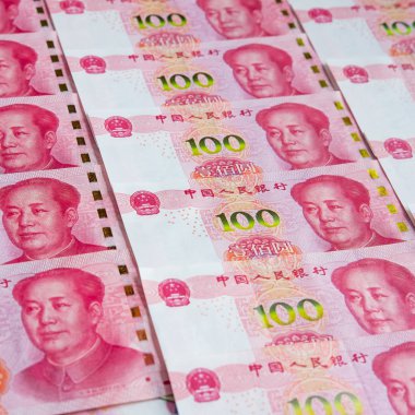 100 Çin Renminbi banknotlar arka plan