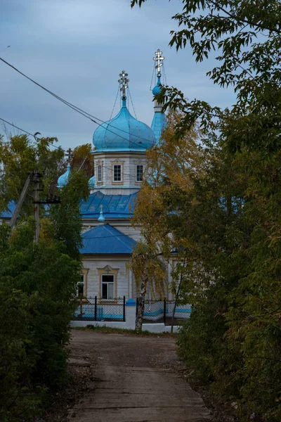 Gammal Trä Kyrka Utkanten — Stockfoto