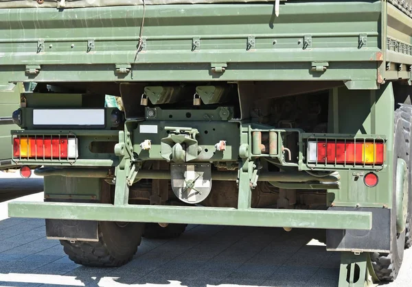 Parte Traseira Veículo Caminhão Militar — Fotografia de Stock
