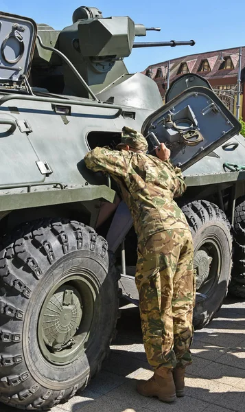 Rus Amfibi Zırhlı Askeri Vehicl — Stok fotoğraf