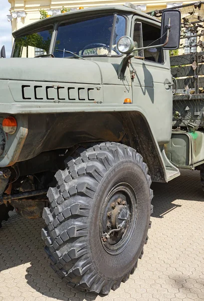 Parte Veículo Caminhão Militar — Fotografia de Stock