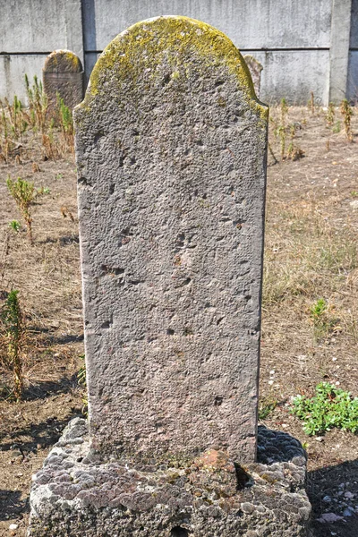 Pierres Tombales Dans Cimetière Juif — Photo