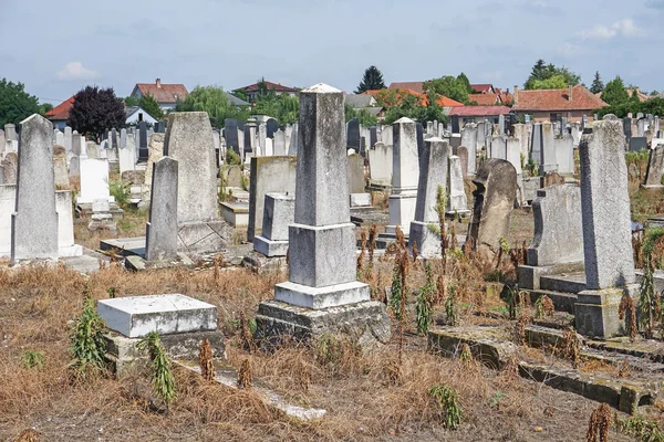 Náhrobky Židovské Cemeter — Stock fotografie