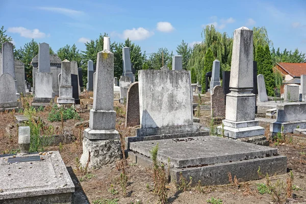 Pedras Tumulares Cemitério Judaico — Fotografia de Stock