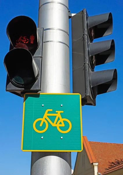 Street Light Bicycle Road — Stock Photo, Image