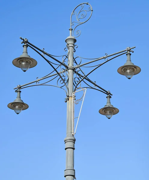 Street Lights High Pole Sky — Stock Photo, Image