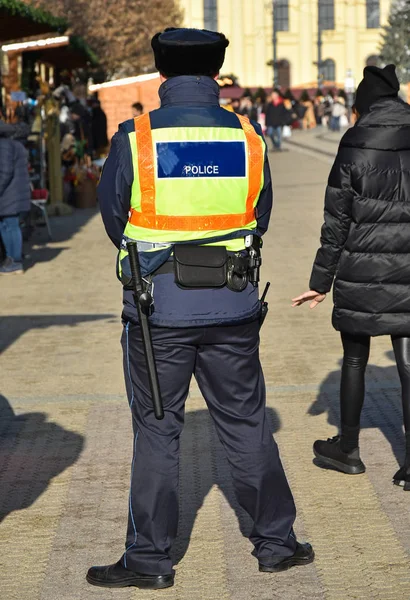 Полицейский Патруль Улице — стоковое фото