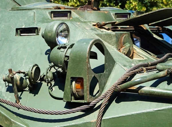 Часть российской бронетанковой машины — стоковое фото