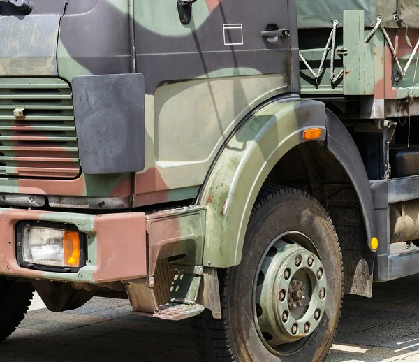Deel van een militaire truck voertuig — Stockfoto