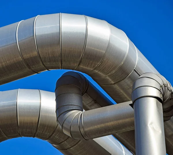 Large pipe of the power station — Stock Photo, Image