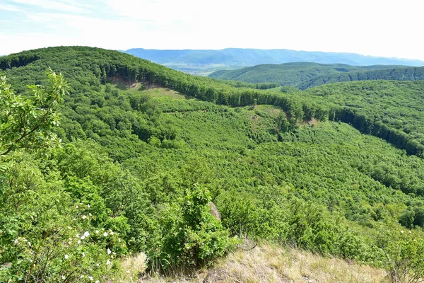 Vista Das Montanhas Lazberc Hungria — Fotografia de Stock