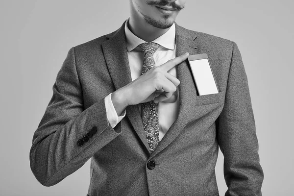 Nahaufnahme Porträt Eines Hübschen Jungen Selbstbewussten Arabischen Geschäftsmannes Mit Schickem — Stockfoto
