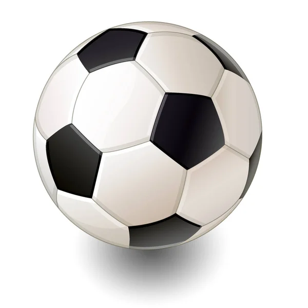 Soccer Ball Realistisk Vektor Illustration — Stock vektor