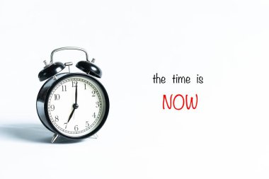 The time is now clipart