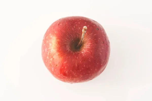 Червоні Яблука Ізольовані Білому — стокове фото