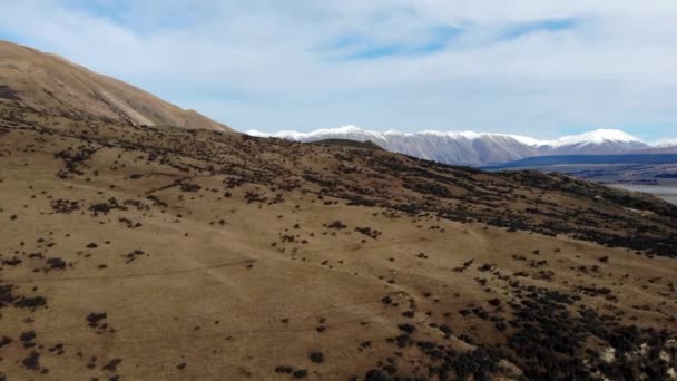 Vue Aérienne Panoramique Mont Somers Nouvelle Zélande — Video