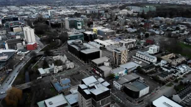 Vista Aérea Prefeitura Christchurch — Vídeo de Stock