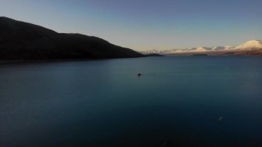 Tekapo Gölü 'nün manzarası, Güney Adası, Yeni Zelanda