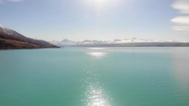 Pukaki Gölü manzaralı, Güney Adası, Yeni Zelanda