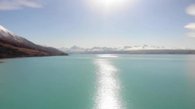 Pukaki Gölü manzaralı, Güney Adası, Yeni Zelanda