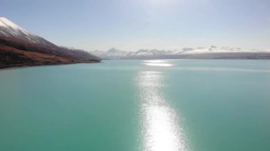 Pukaki Gölü manzaralı, Güney Adası, Yeni Zelanda