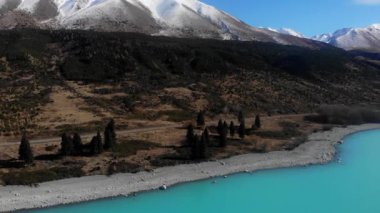 Pukaki Gölü manzaralı, Güney Adası, Yeni Zelanda