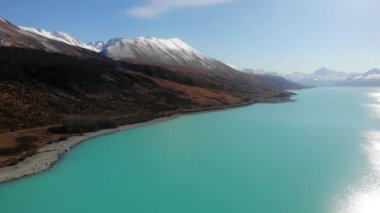 Pukaki Gölü manzaralı, Güney Adası, Yeni Zelanda