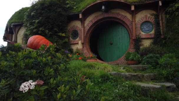 Set Film Hobbiton Untuk Lord Rings — Stok Video