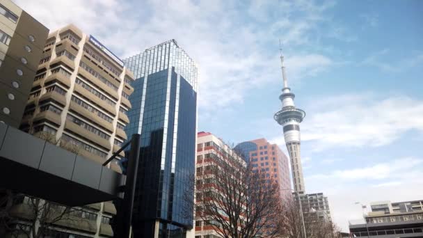 Auckland Tower Nieuw Zeeland — Stockvideo