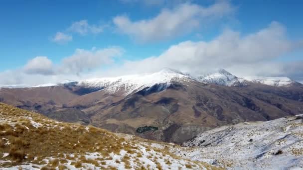 Scenic Mountain Landscapes New Zealand South Island — Stock Video