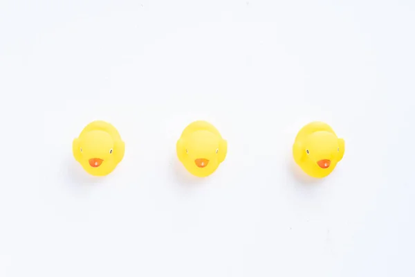 Yellow Rubber Duck isolated on white background
