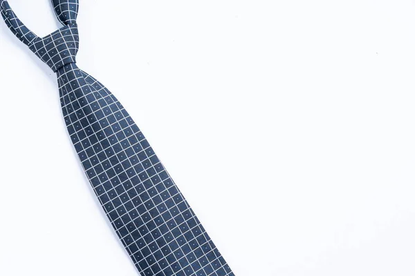 Cravatta Collo Nero Isolato Bianco Con Spazio Copia Testo — Foto Stock