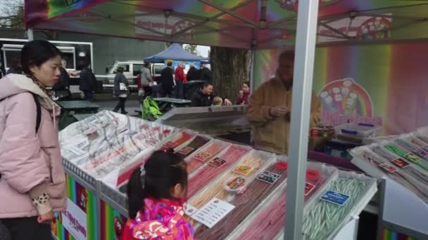 Riccarton Sunday Market Největší Novém Zélandu Venkovní Trh Hlavní Turistickou — Stock video