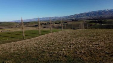  Yeni Zelanda Güney Adası 'nın manzaralı dağ manzaraları
