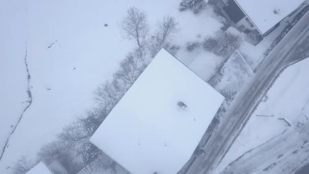 Filmagem Aérea Cinematográfica Grindelwald Suíça Durante Temporada Inverno — Vídeo de Stock