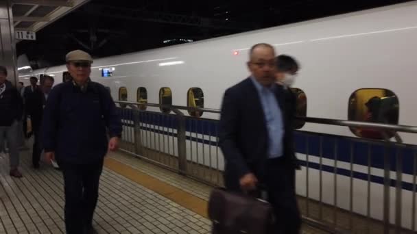 Shinkansen Coloquialmente Conocido Inglés Como Tren Bala Una Red Líneas — Vídeos de Stock