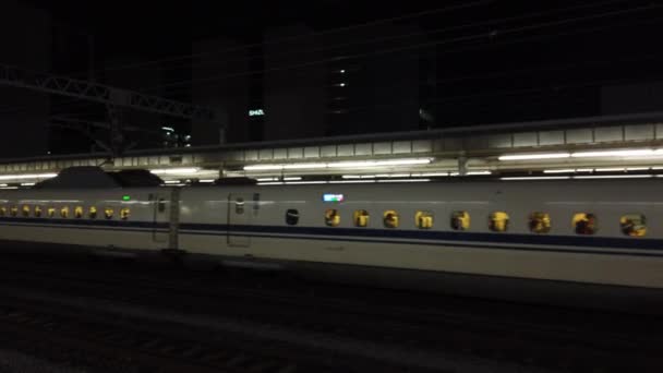 Shinkansen Het Engels Bekend Als Bullet Train Een Netwerk Van — Stockvideo