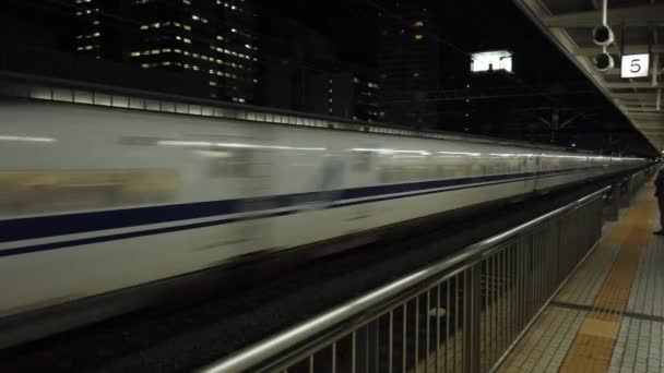 Shinkansen Coloquialmente Conocido Inglés Como Tren Bala Una Red Líneas — Vídeo de stock