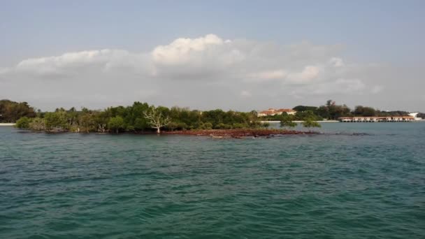 Vista Aérea Panorâmica Praia Port Dickson — Vídeo de Stock