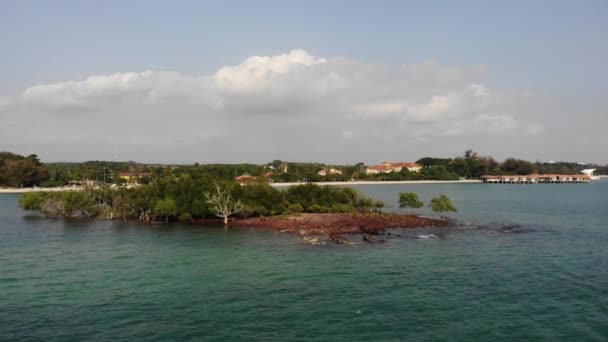 Vista Aérea Panorâmica Praia Port Dickson — Vídeo de Stock