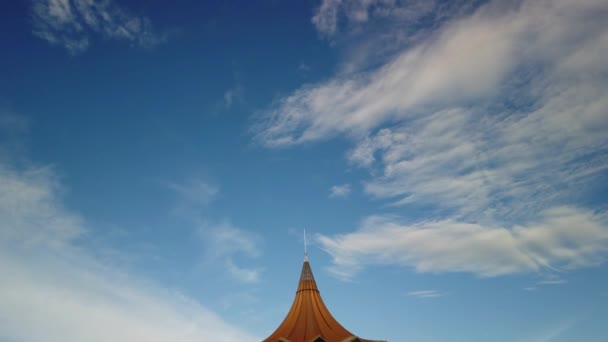 Cinematic Shot Darul Hana Bridge Wonderful Architechture Landmark Kuching Waterfront — Stock Video